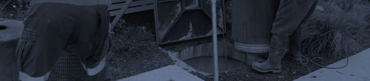 HydroVac team working on a Stormwater Filter