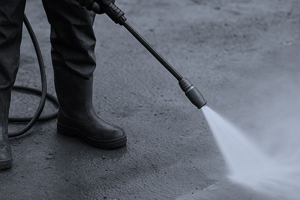 Ultra high pressure waterblasting